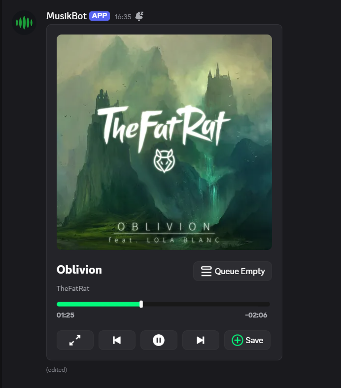 Canvas player – green theme