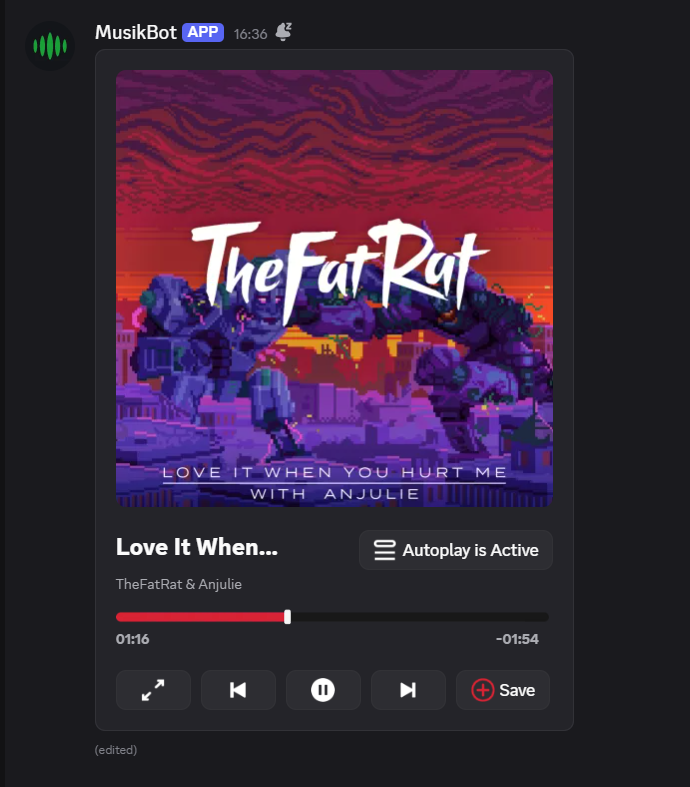 Canvas player – red theme