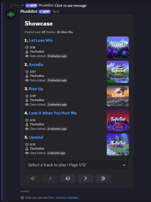 Playlists with full details