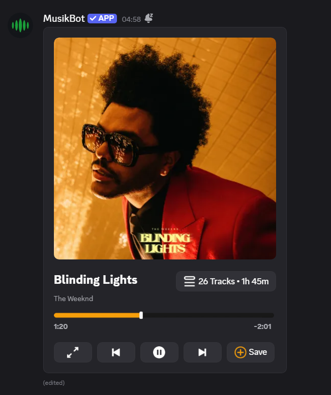 Blinding Lights – The Weeknd