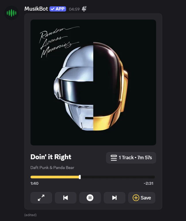 Doin' It Right – Daft Punk
