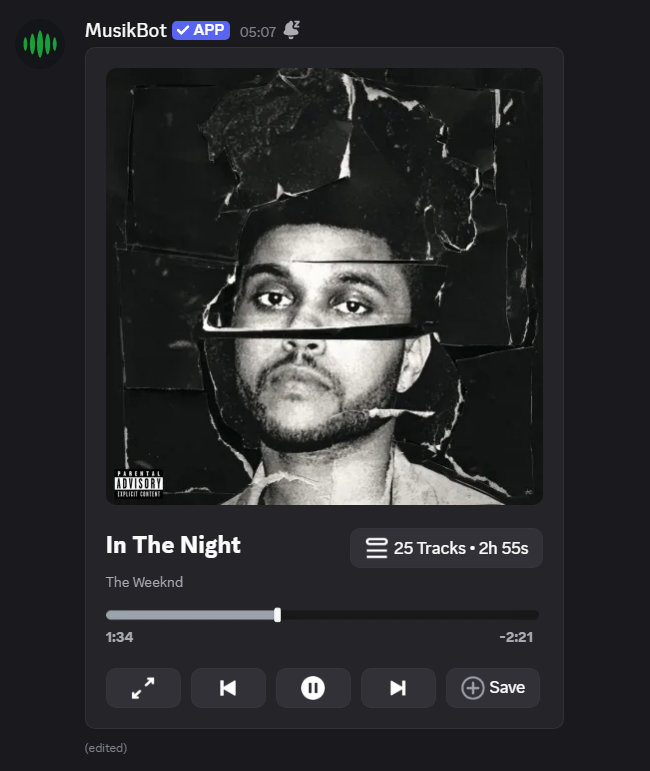 In The Night – The Weeknd