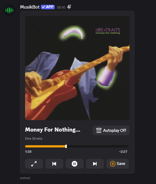 Money For Nothing – Dire Straits