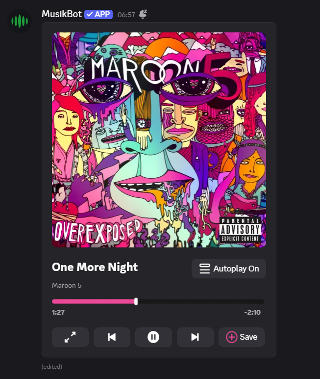 One More Night – Maroon 5