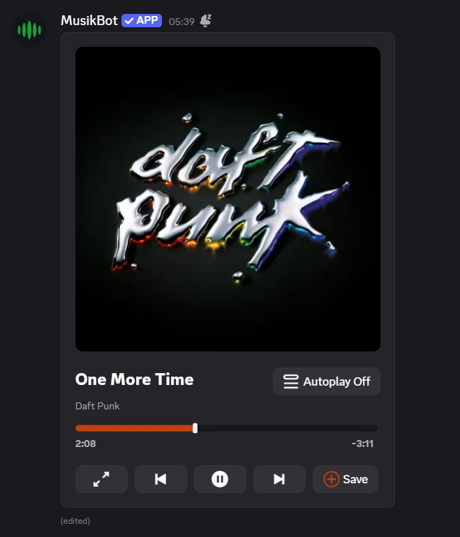 One More Time – Daft Punk